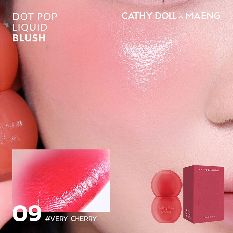 Cathy Doll x Maeng Dot Pop Liquid Blush 4g #09 Very Cherry