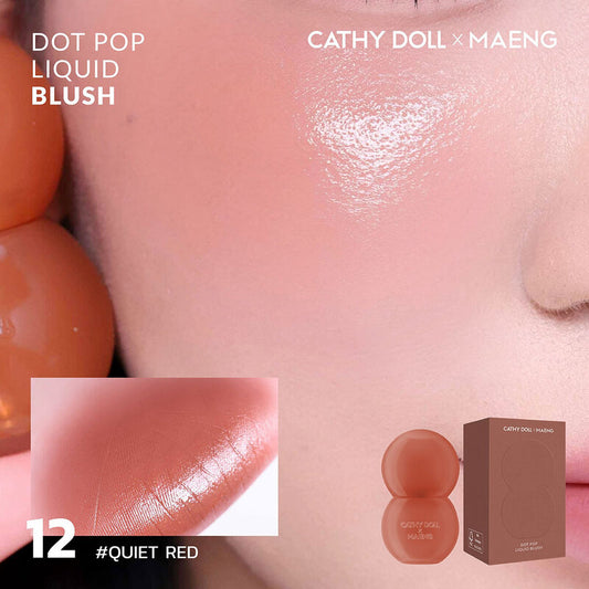 Cathy Doll x Maeng Dot Pop Liquid Blush 4g #12 Quiet Red