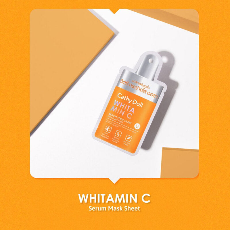 Cathy Doll Serum Mask Sheet - Vitamin C for Brightening Skin - Beauty Buddy