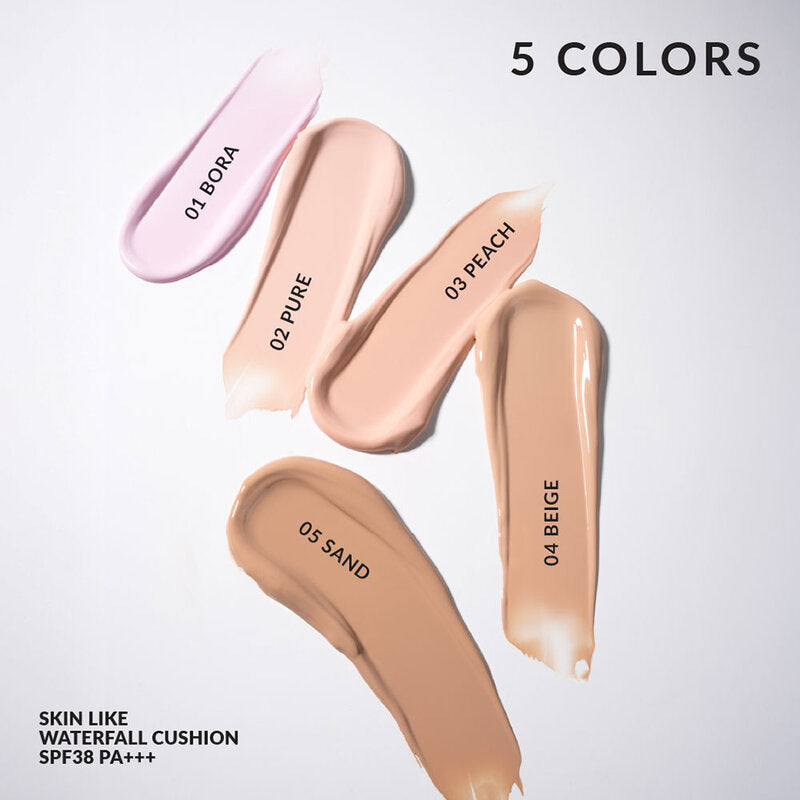 Cathy Doll x Maeng Skin Like Waterfall Cushion SPF38 PA+++ 15g #01 Bora
