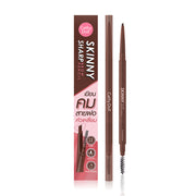 Cathy Doll Brow Pencil - Mahogany, Automatic Rotating, Waterproof - Beauty Buddy
