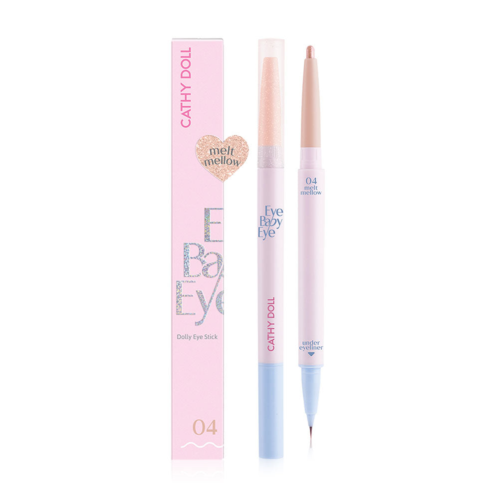 Cathy Doll Eye Baby Eye [0.2g + 0.3ml] - #04 Melt Mellow Dolly with Dual Tips