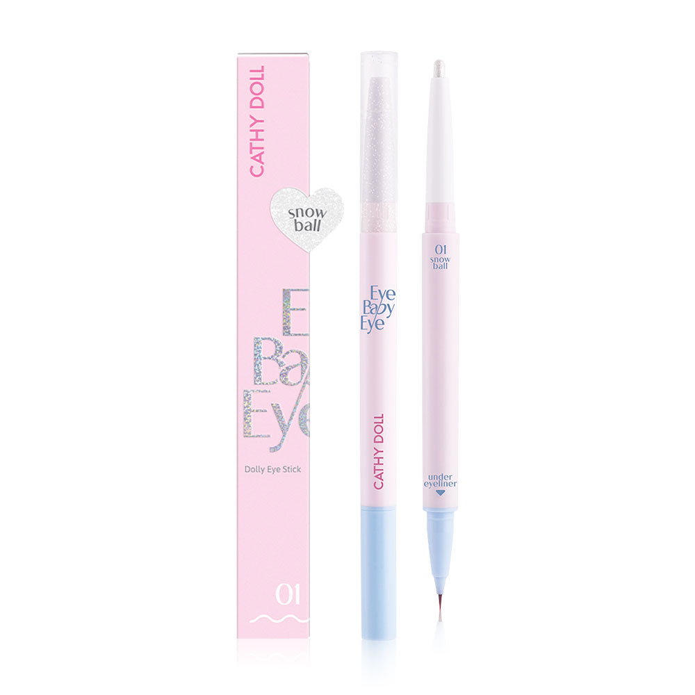 Cathy Doll Eye Pen - Snow Ball Dolly with Dual Tips - Beauty Buddy