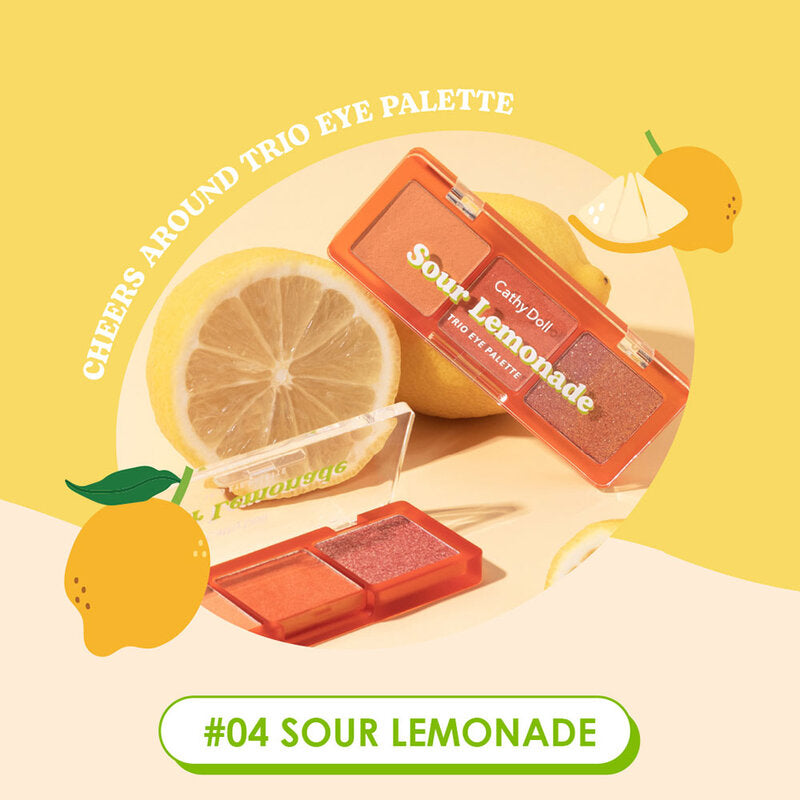 Cathy Doll Cheers Around Trio Eye Palette 2g x 3Colors #04 Sour Lemonade
