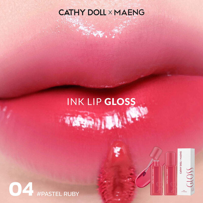Cathy Doll x Maeng Ink Lip Gloss 3.2g #04 Pastel Ruby