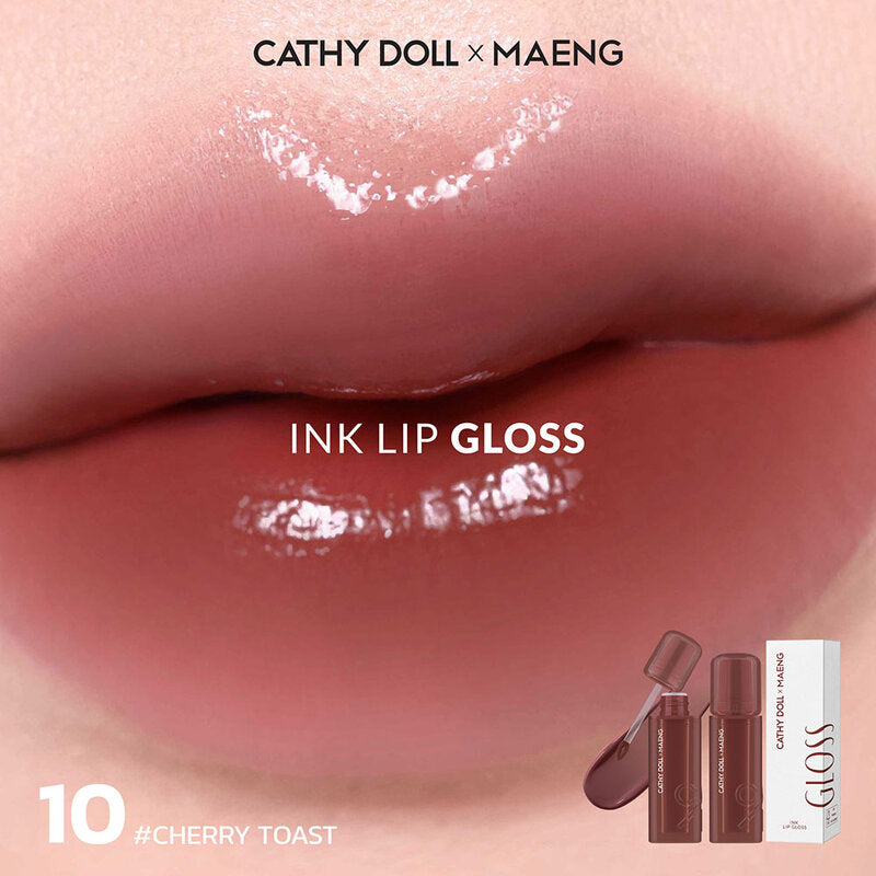 Cathy Doll x Maeng Ink Lip Gloss 3.2g #10 Cherry Toast