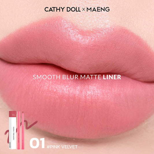 Cathy Doll x Maeng Smooth Blur Lip Liner 0.4g #01 Pink Velvet