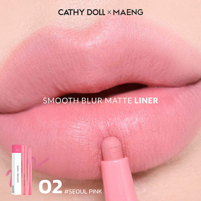 Cathy Doll x Maeng Smooth Blur Lip Liner 0.4g #02 Seoul Pink