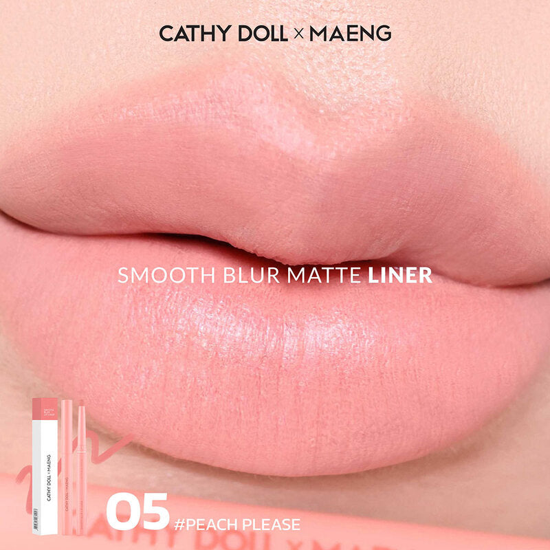 Cathy Doll x Maeng Smooth Blur Lip Liner 0.4g #05 Peach Please