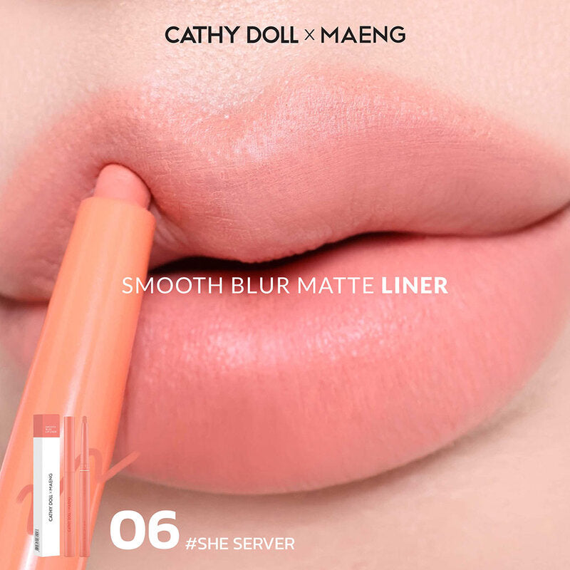 Cathy Doll x Maeng Smooth Blur Lip Liner 0.4g #06 She Serves