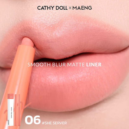 Cathy Doll x Maeng Smooth Blur Lip Liner 0.4g #06 She Serves