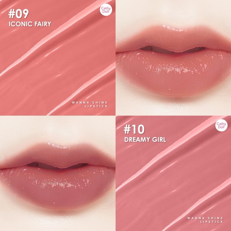 Cathy Doll Lipstick - #10 Dreamy Girl Glossy Formula - Beauty Buddy