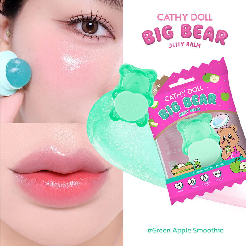 Cathy Doll Big Bear Jelly Balm 5g #Green Apple Smoothie