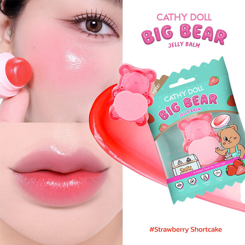 Cathy Doll Big Bear Jelly Balm 5g #Strawberry Shortcake