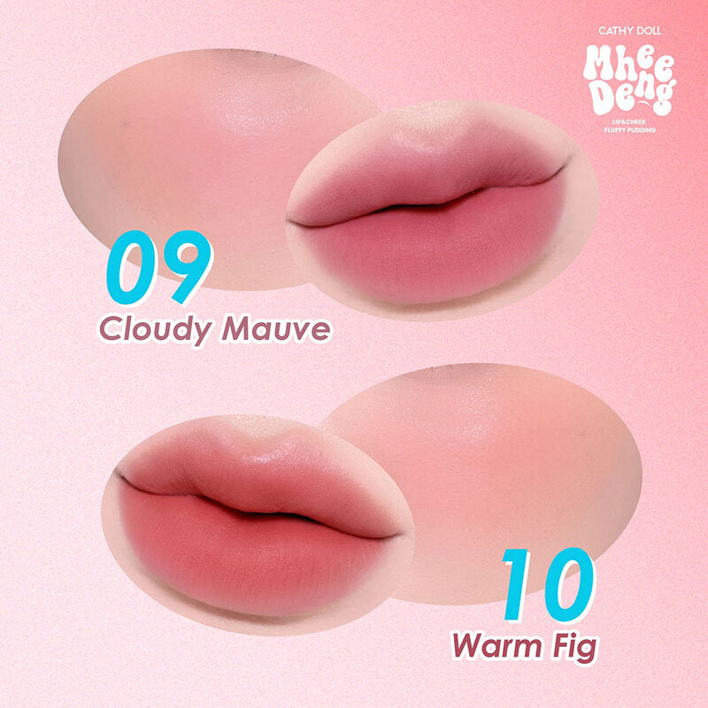 Cathy Doll Mhee Deng Lip & Cheek Fluffy Pudding 8g #10 Warm Fig