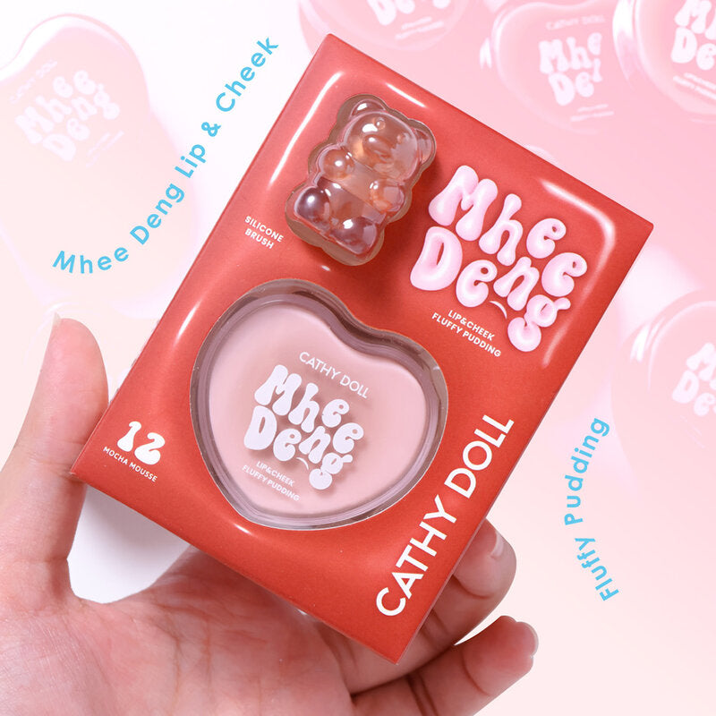 Cathy Doll Mhee Deng Lip & Cheek Fluffy Pudding 8g #10 Warm Fig