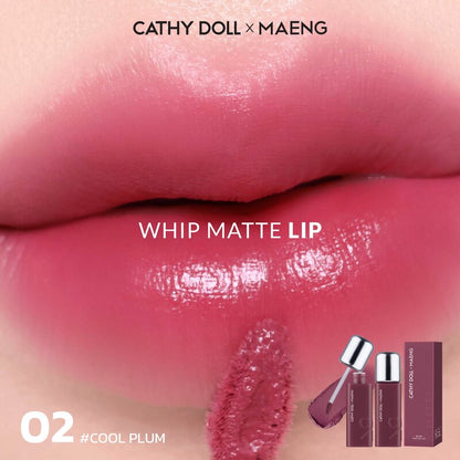 Cathy Doll x Maeng Whip Matte Lip 2.8g #02 Cool Plum