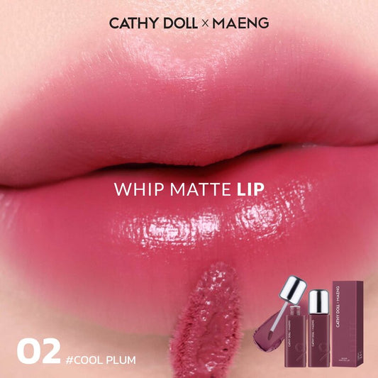 Cathy Doll x Maeng Whip Matte Lip 2.8g #02 Cool Plum