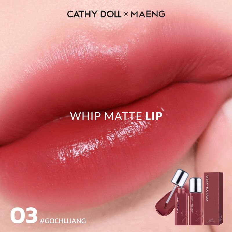 Cathy Doll x Maeng Whip Matte Lip 2.8g #03 Gochujang
