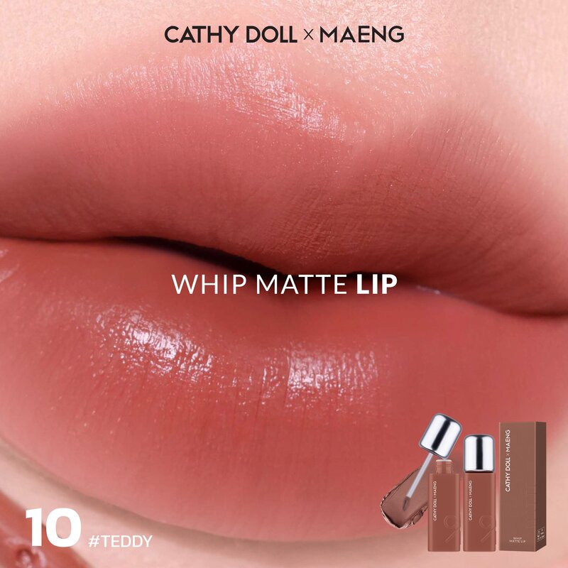 Cathy Doll x Maeng Whip Matte Lip 2.8g #10 Teddy