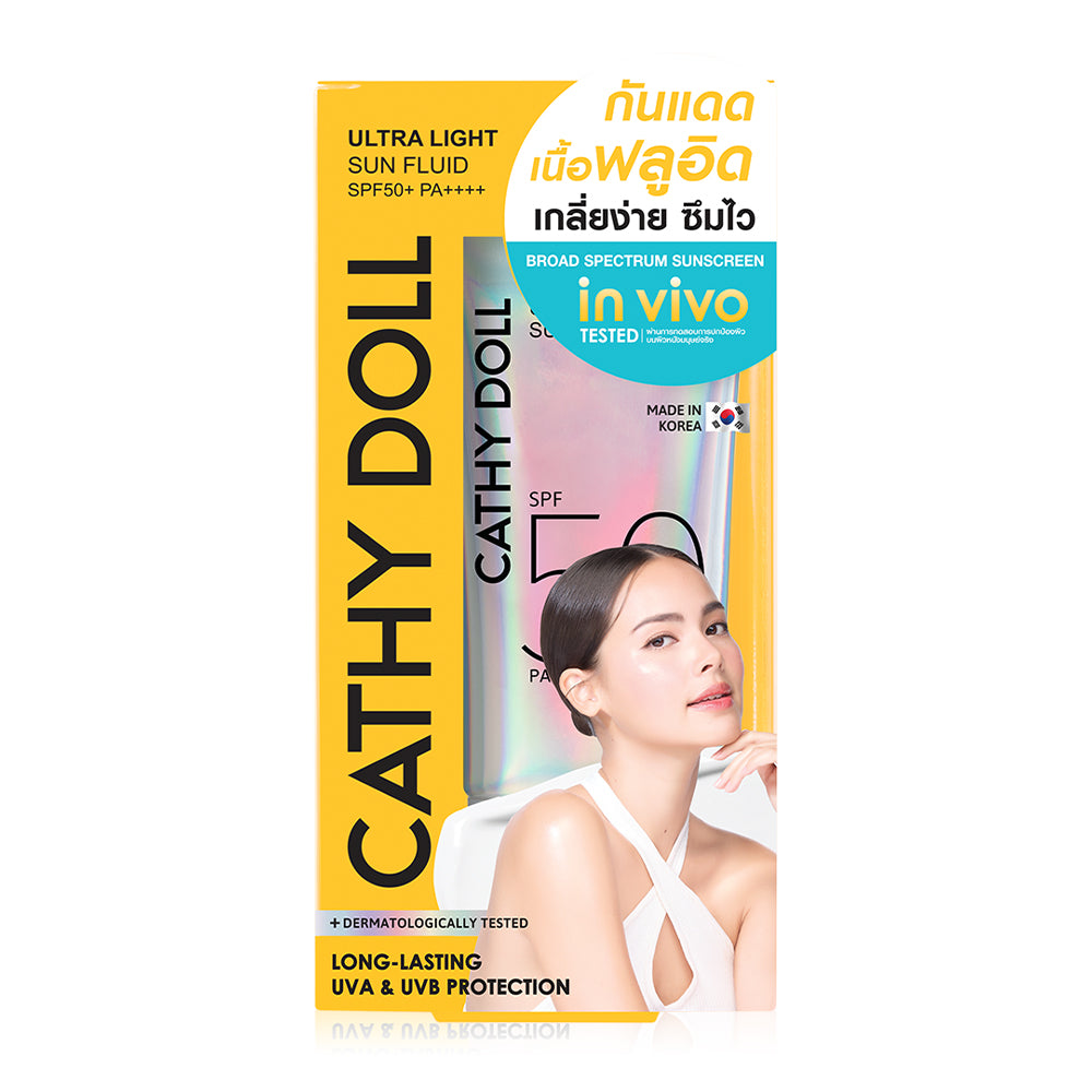 Cathy Doll Sun Fluid - Ultra Light SPF50+/PA+++ for Strong Sunlight - Beauty Buddy