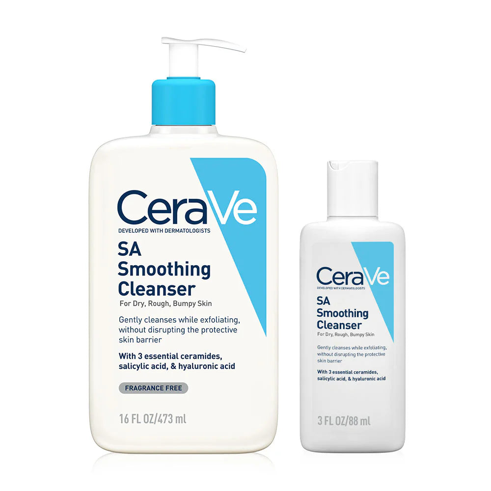 CeraVe Buy 1 Get 1 SA Smoothing Cleanser 473ml + Free! SA Smoothing Cleanser 88ml