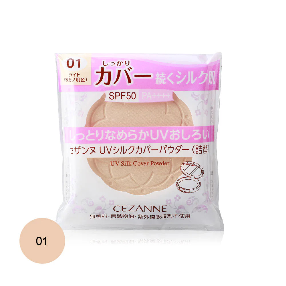 Cezanne UV Silk Cover Powder Refill 10g #01