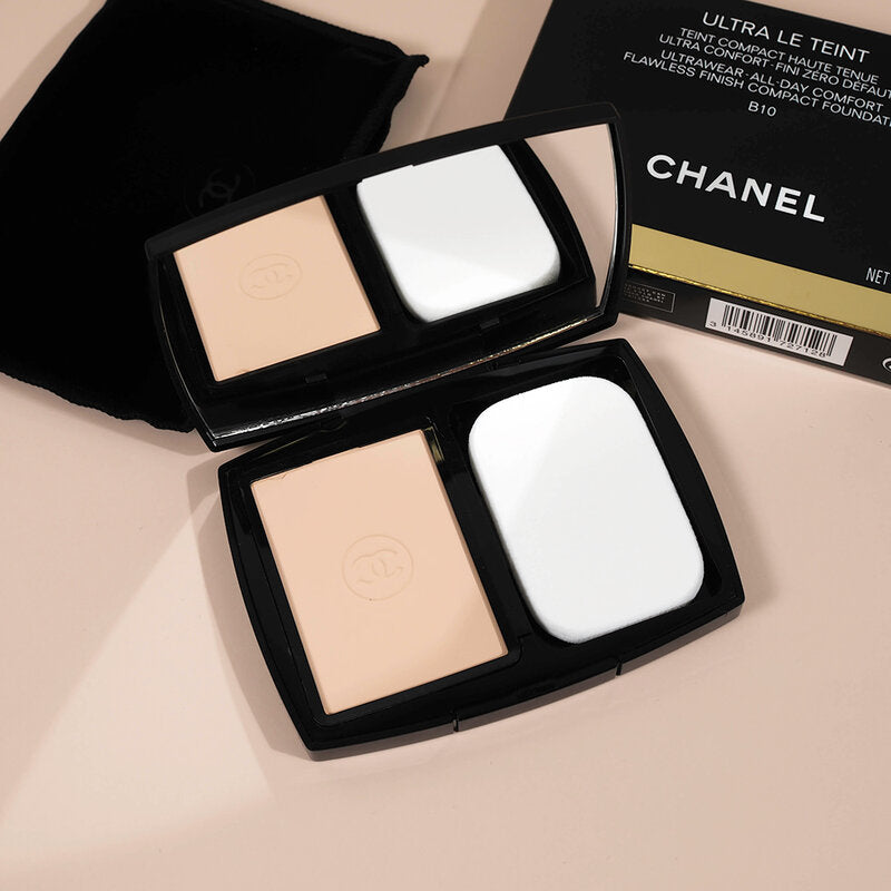 Chanel Le Teint Ultra Tenue Ultrawear Flawless Compact Foundation Matte SPF 15 13g #B10