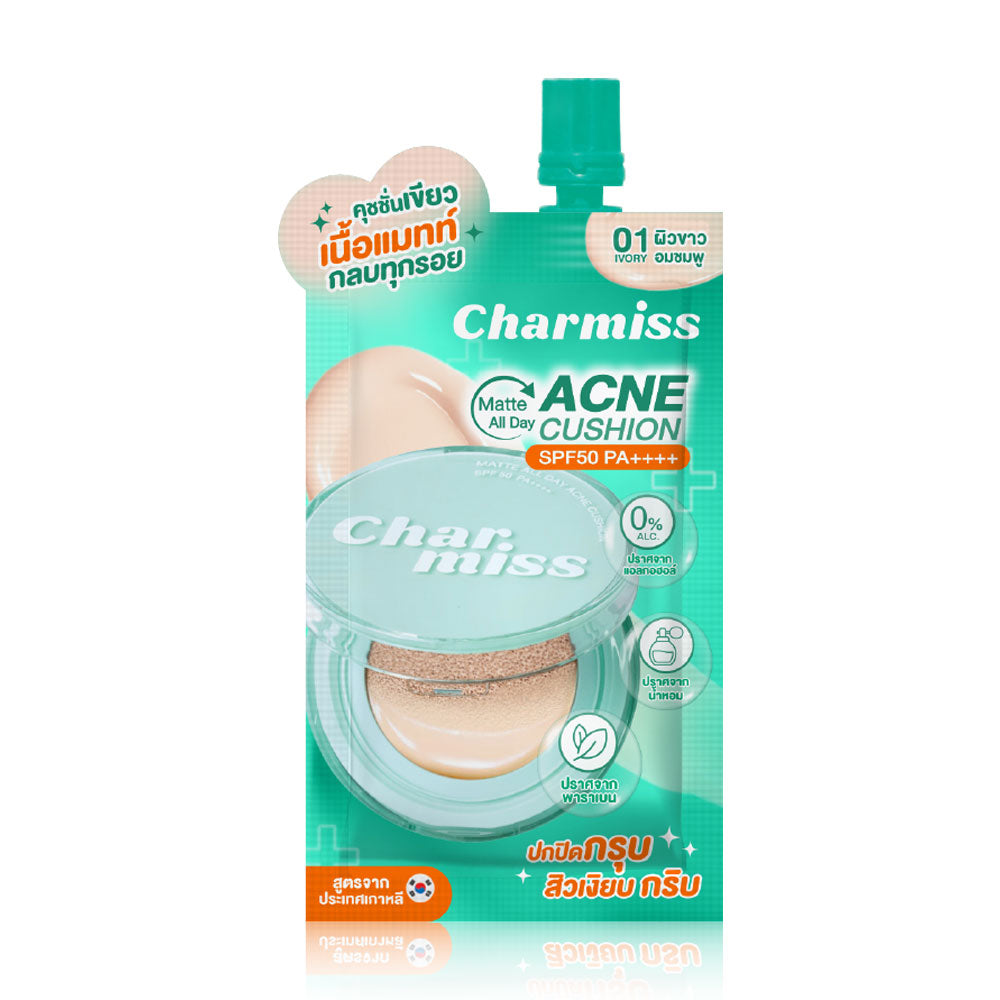 Charmiss Matte All Day Acne Cushion SPF50 PA++++ 5g #01 Ivory