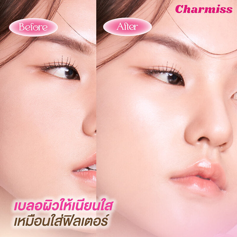 Charmiss Glow Setting Powder Translucent 3.8g #marble