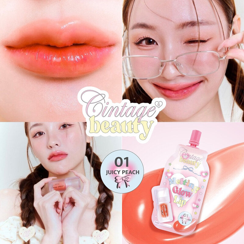 Cintage Beauty Melting Glow Lip Oil 2g #01 Juicy Peach