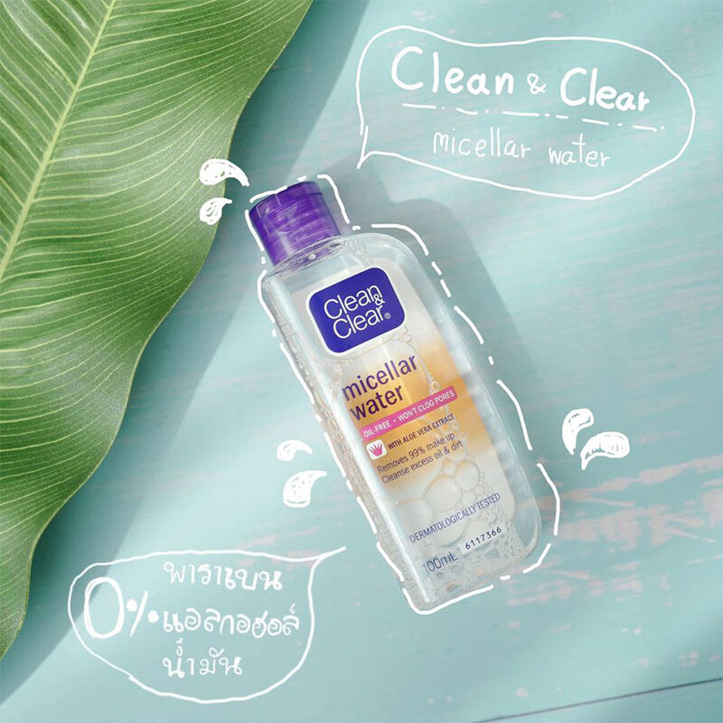 Clean & Clear Micellar Water Makeup Remover 100ml x 2pcs