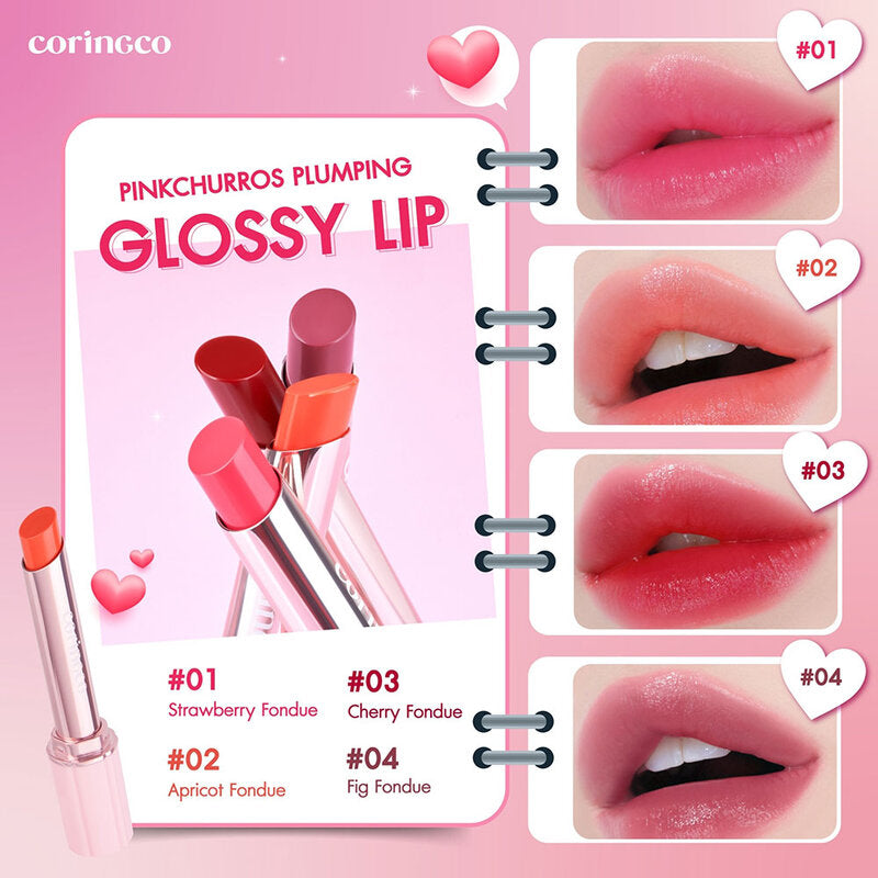 Coringco Pinkchurros Plumping Glossy Lip 2g #04 Fig