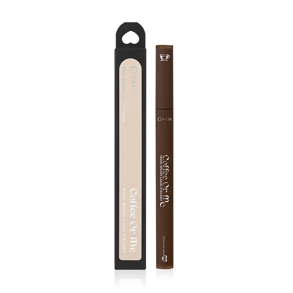 Cosluxe Coffee Or Me Magic Brown Liquid Eyeliner 0.5g - #04 Americano Black