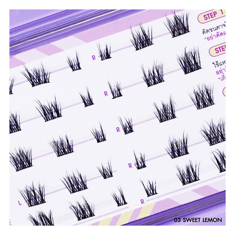 Cosluxe Winky Eyes Bubble Gum Eyelashes 30pcs #03 Sweet Lemon