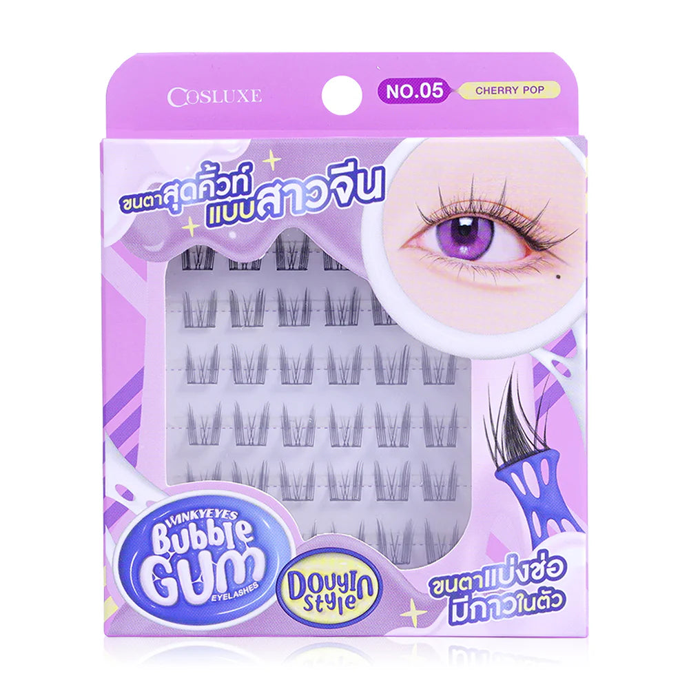 Cosluxe Winky Eyes Bubble Gum Eyelashes 36pcs #05 Cherry Pop