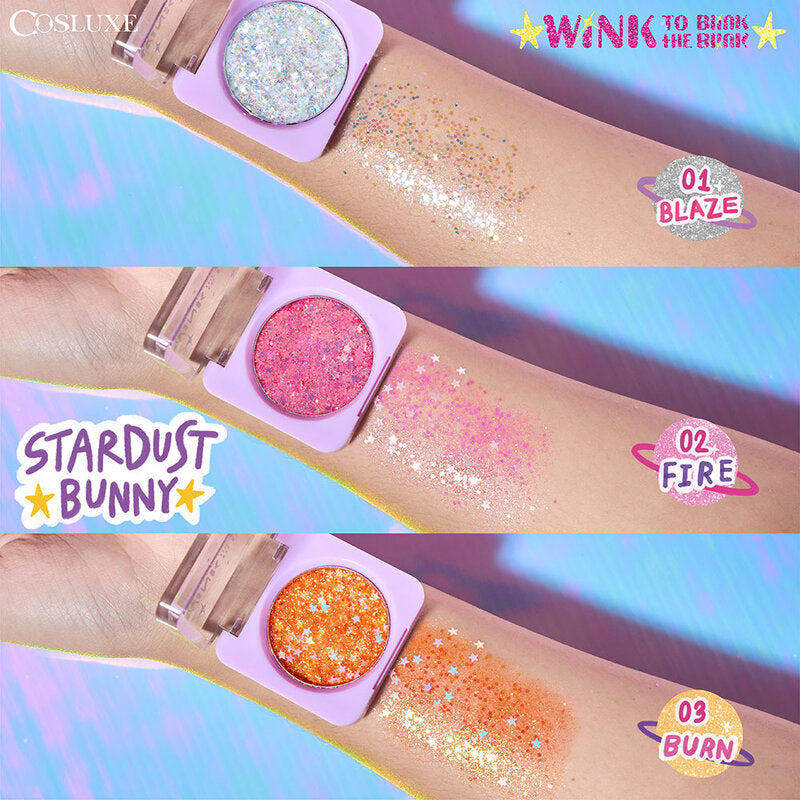 Cosluxe Stardust Bunny 1.8g #02 Fire Gel Glitter Eyeshadow