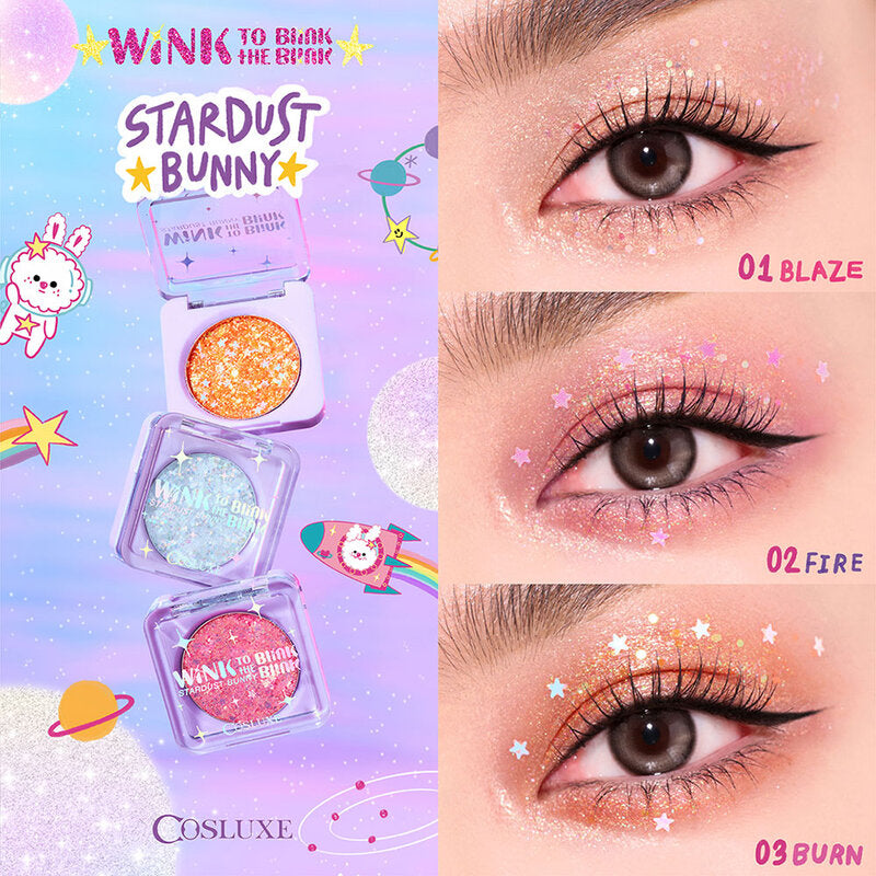 Cosluxe Stardust Bunny 1.8g #02 Fire Gel Glitter Eyeshadow