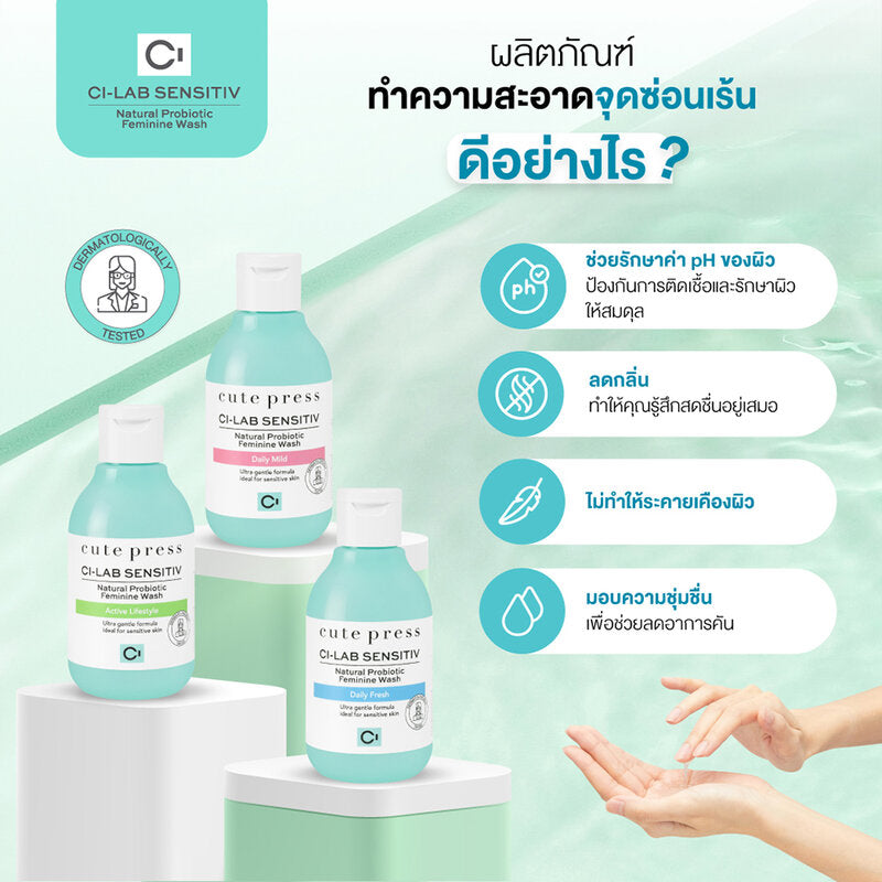 Cute Press Ci - Lab Sensitiv Natural Probiotic Feminine Wash #Active Lifestyle