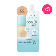 Cute Press Hybrid Brightening Foundation SPF 50+ PA++++ 5ml x 3pcs #Y20