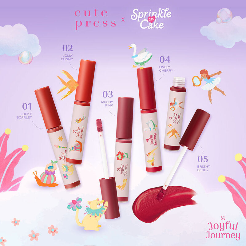 Cute Press Liquid Lipstick - Soft Stain in Lucky Scarlet - Beauty Buddy