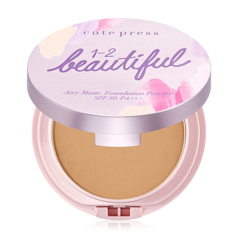 Cute Press 1-2 Beautiful Airy Matte Foundation Powder 13g #05