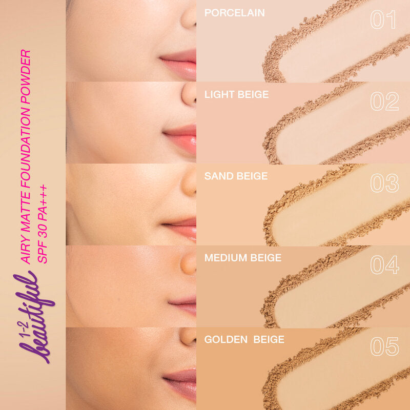 Cute Press 1-2 Beautiful Airy Matte Foundation Powder 13g #05