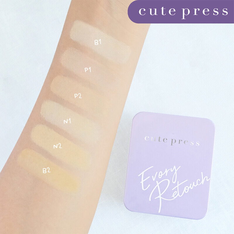 Cute Press Evory Retouch Oil Control Foundation Powder 12g #P1