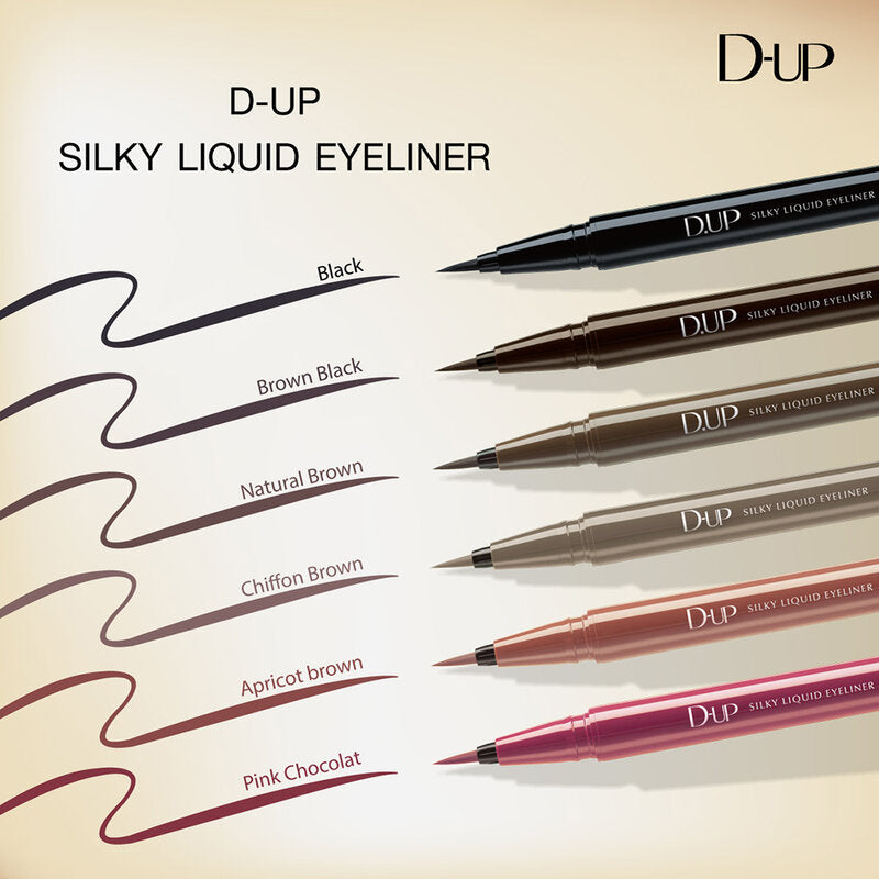 D-Up Silky Liquid Eyeliner WP 5ml #Black