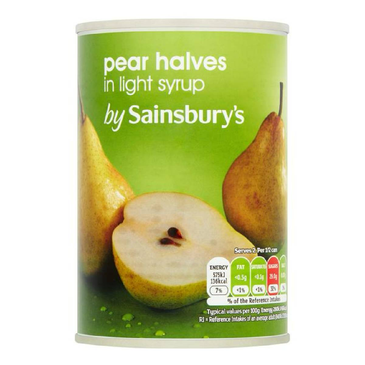 Sainsbury's Pear Halves In Light Syrup