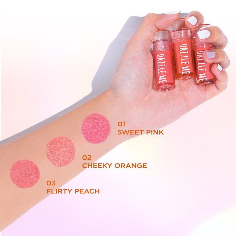 Dazzle Me Heart-Melt Creamy Liquid Blush 2.5g #03 Flirty Peach