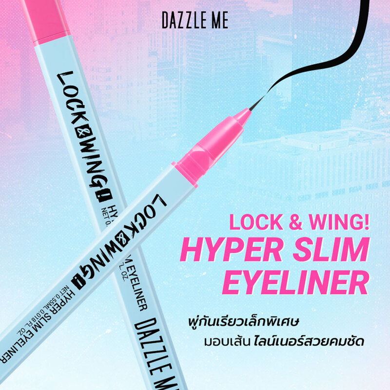 Dazzle Me Hyper Slim Eyeliner 0.55ml 0.01 mm brush tip eyeliner