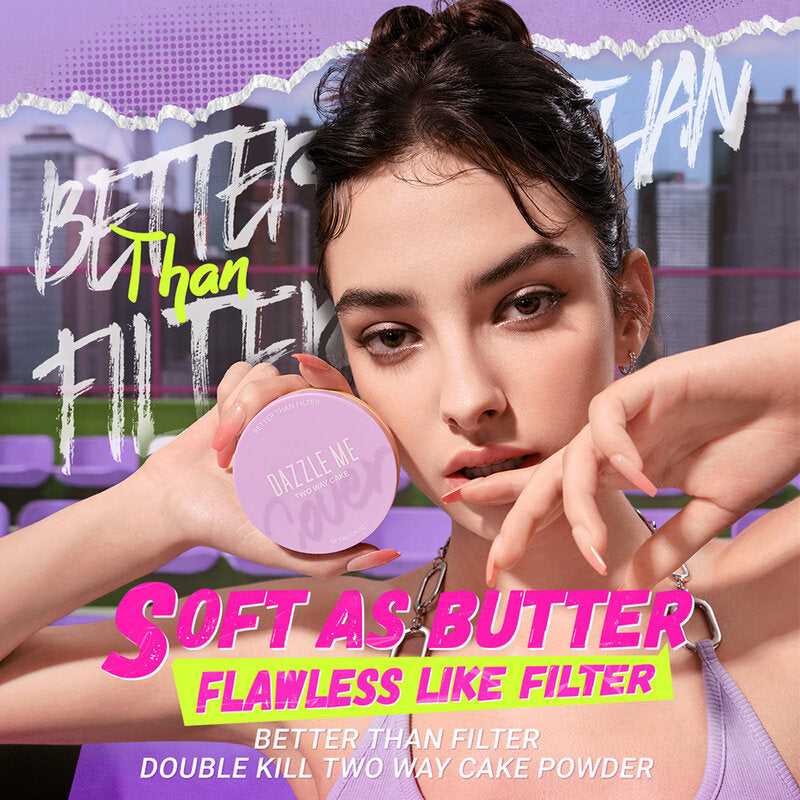 Dazzle Me Better Than Filter Double Kill Two Way Cake Powder 9g #N03 Nude Beige