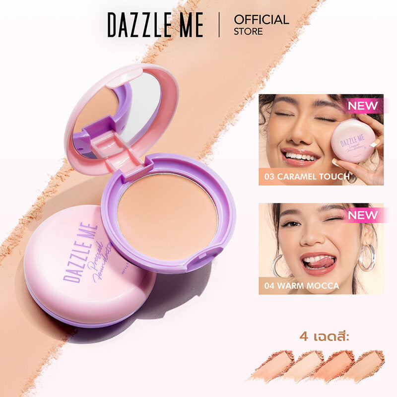 Dazzle Me Muse Pressed Foundation 6g #04 Warm Mocca